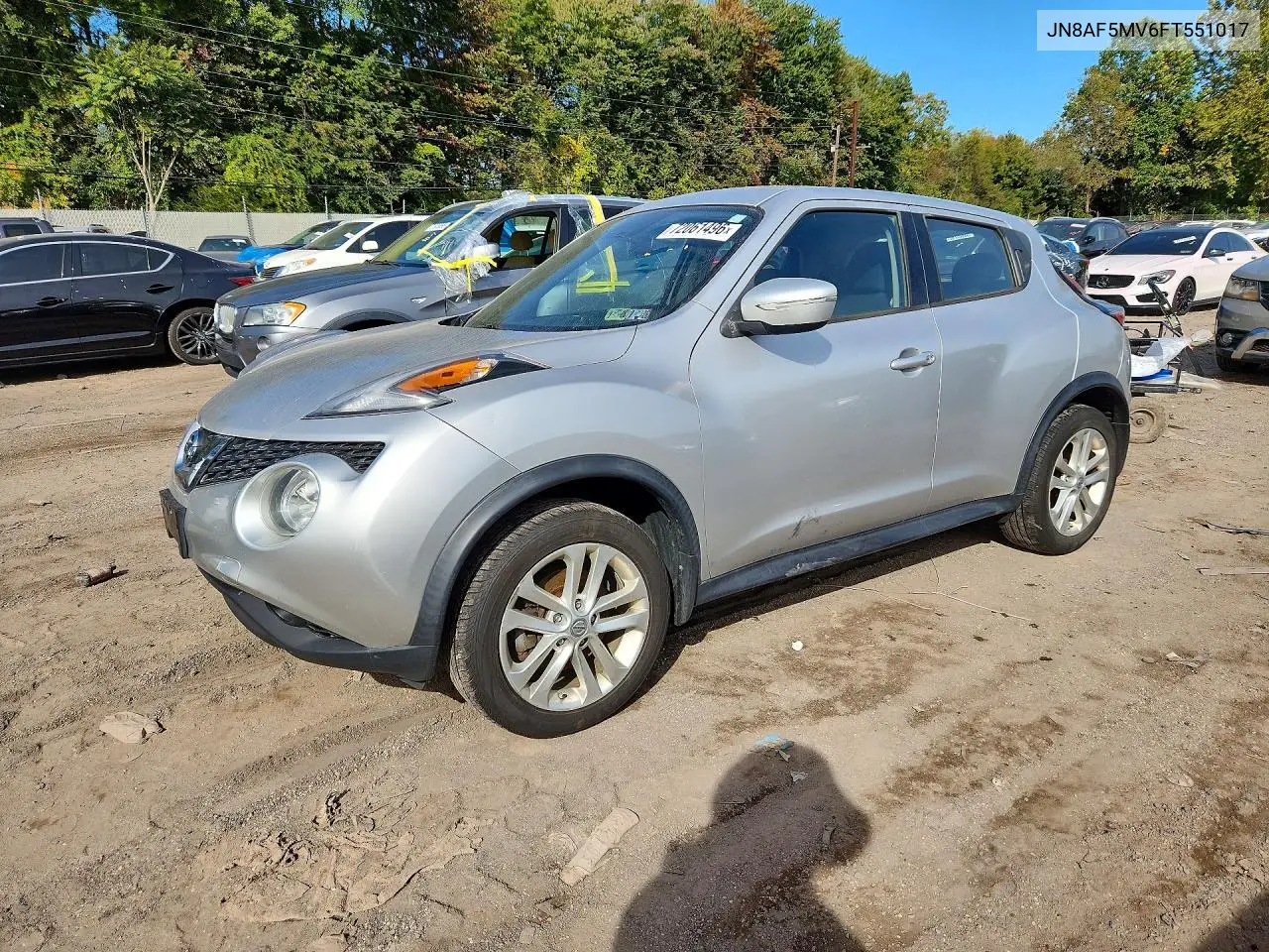 NISSAN JUKE 2015, VIN JN8AF5MV6FT551017