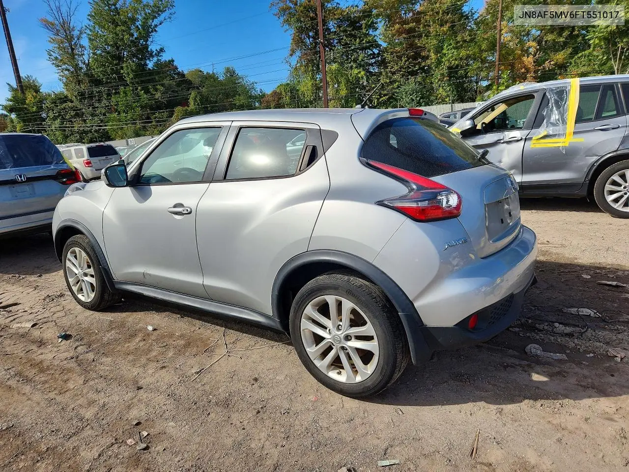 2015 NISSAN JUKE VIN JN8AF5MV6FT551017 — фото 2