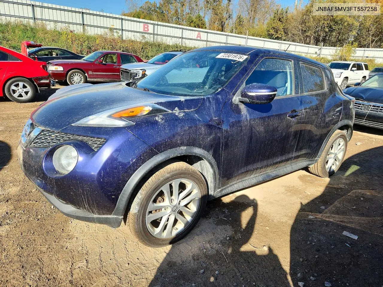 NISSAN JUKE 2015, VIN JN8AF5MV3FT557258