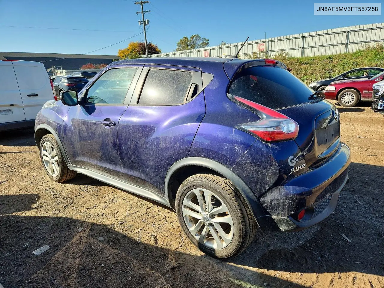 2015 NISSAN JUKE VIN JN8AF5MV3FT557258 — фото 2
