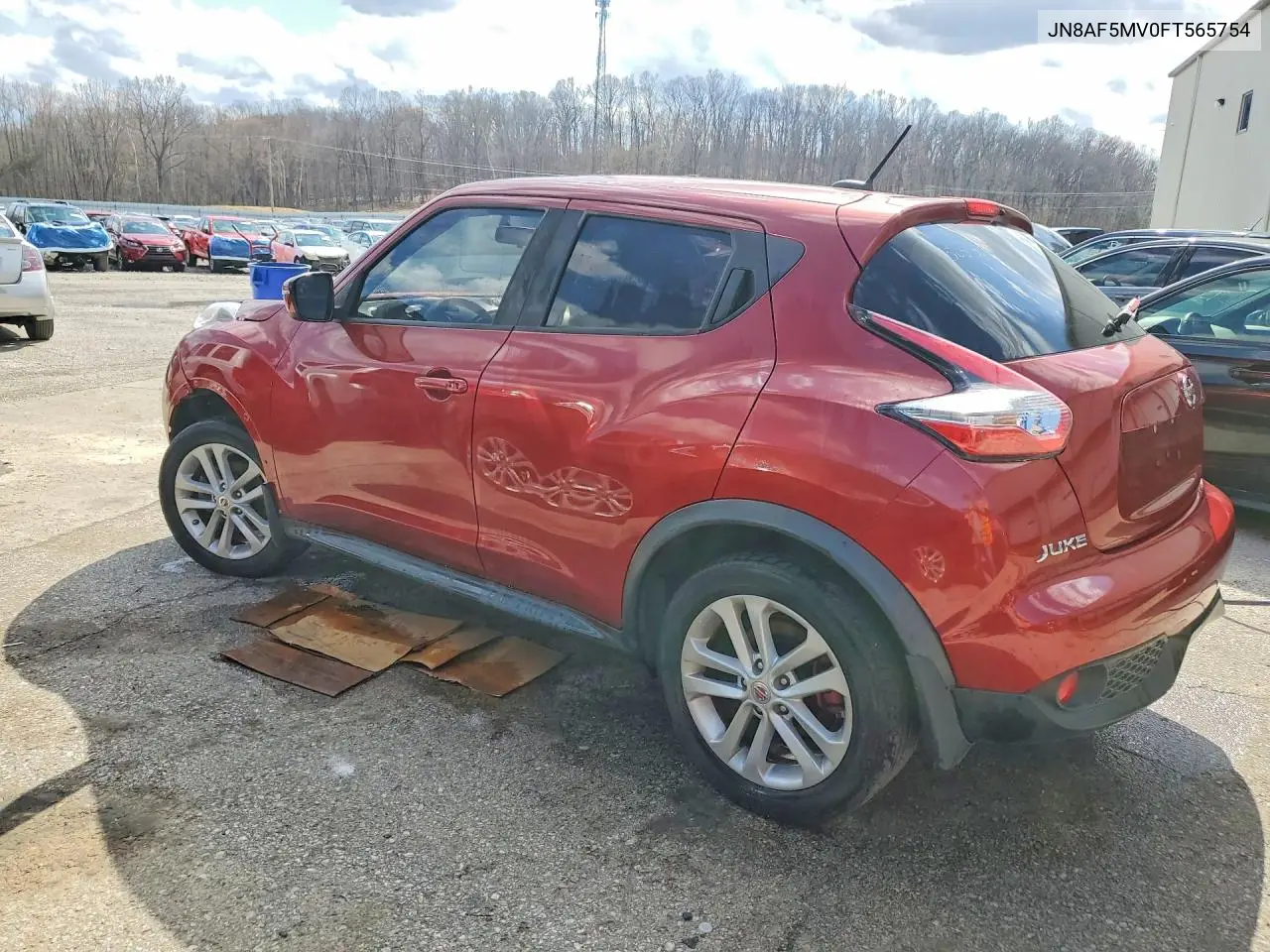 2015 NISSAN JUKE VIN JN8AF5MV0FT565754 — фото 2