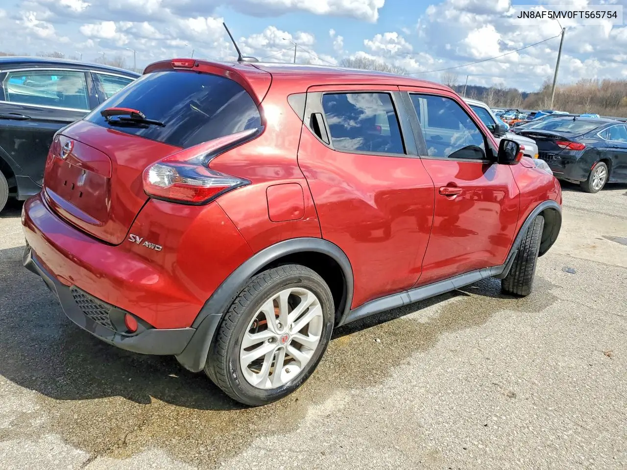 2015 NISSAN JUKE VIN JN8AF5MV0FT565754 — фото 3