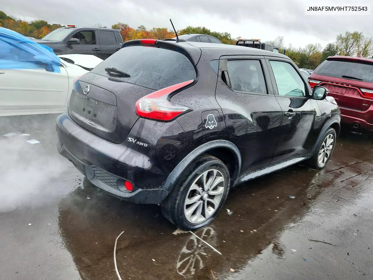 2017 NISSAN JUKE VIN JN8AF5MV9HT752543 — фото 3