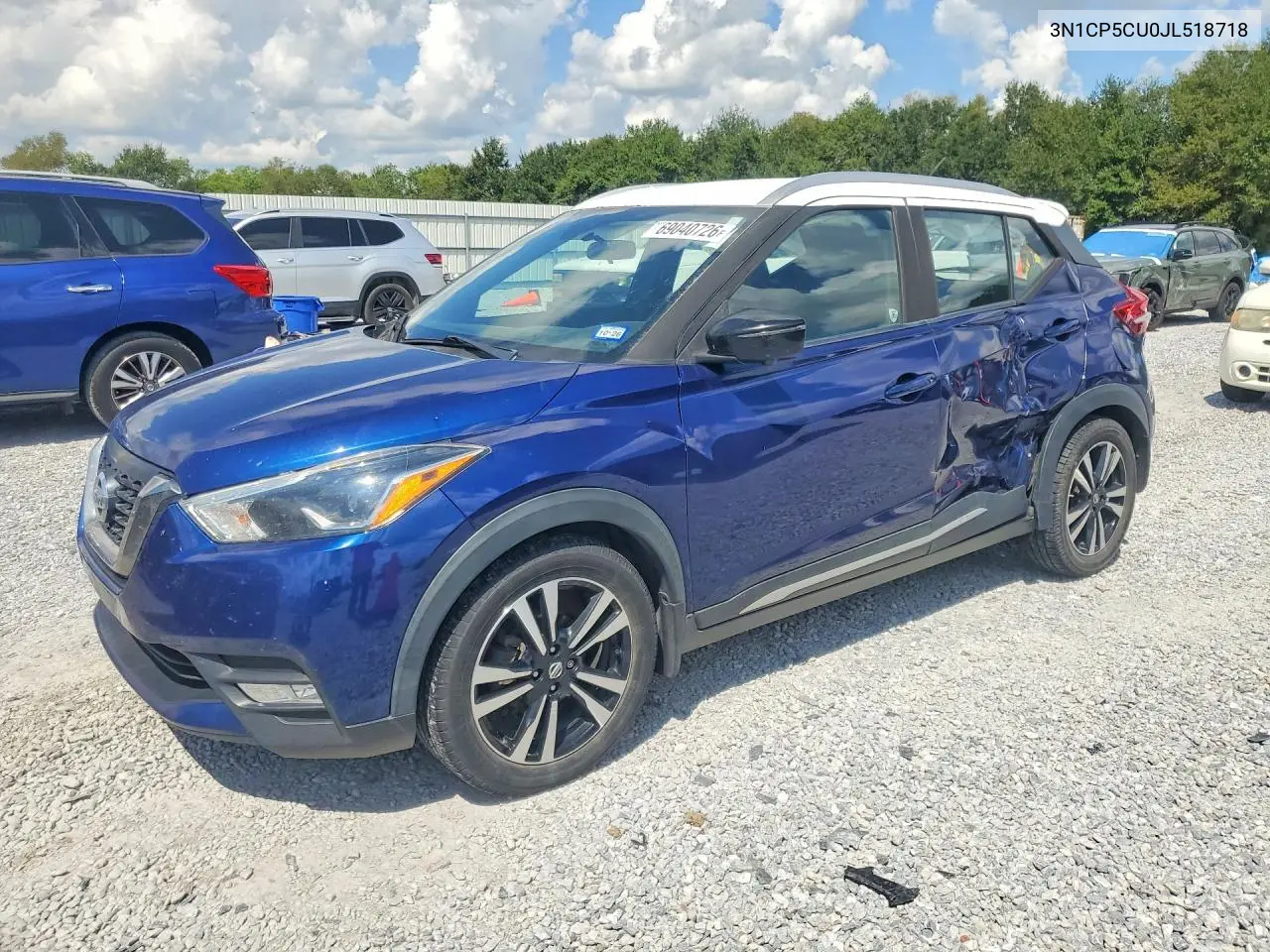 NISSAN KICKS 2018, VIN 3N1CP5CU0JL518718