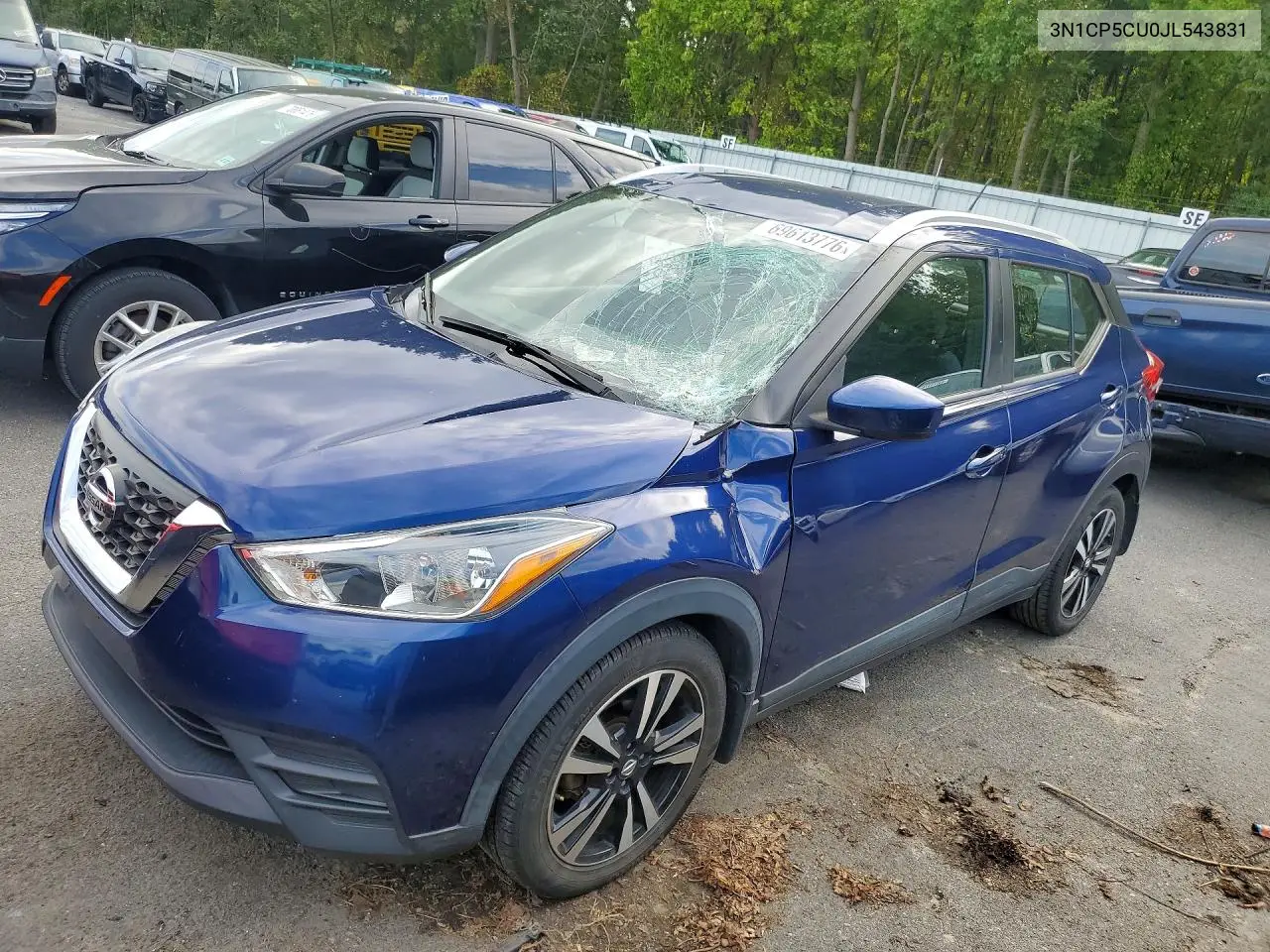 NISSAN KICKS 2018, VIN 3N1CP5CU0JL543831