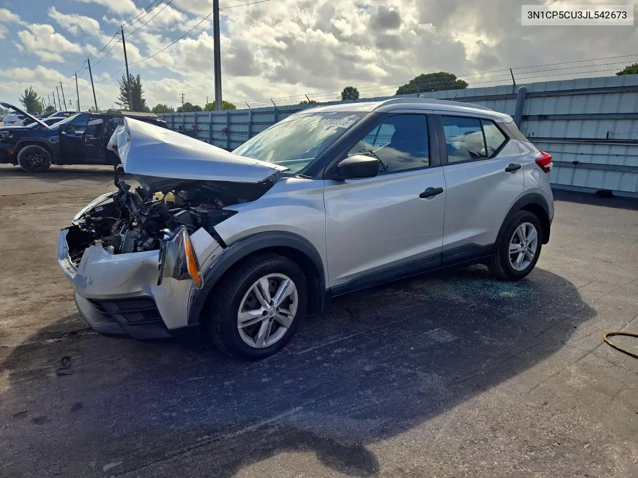 NISSAN KICKS 2018, VIN 3N1CP5CU3JL542673