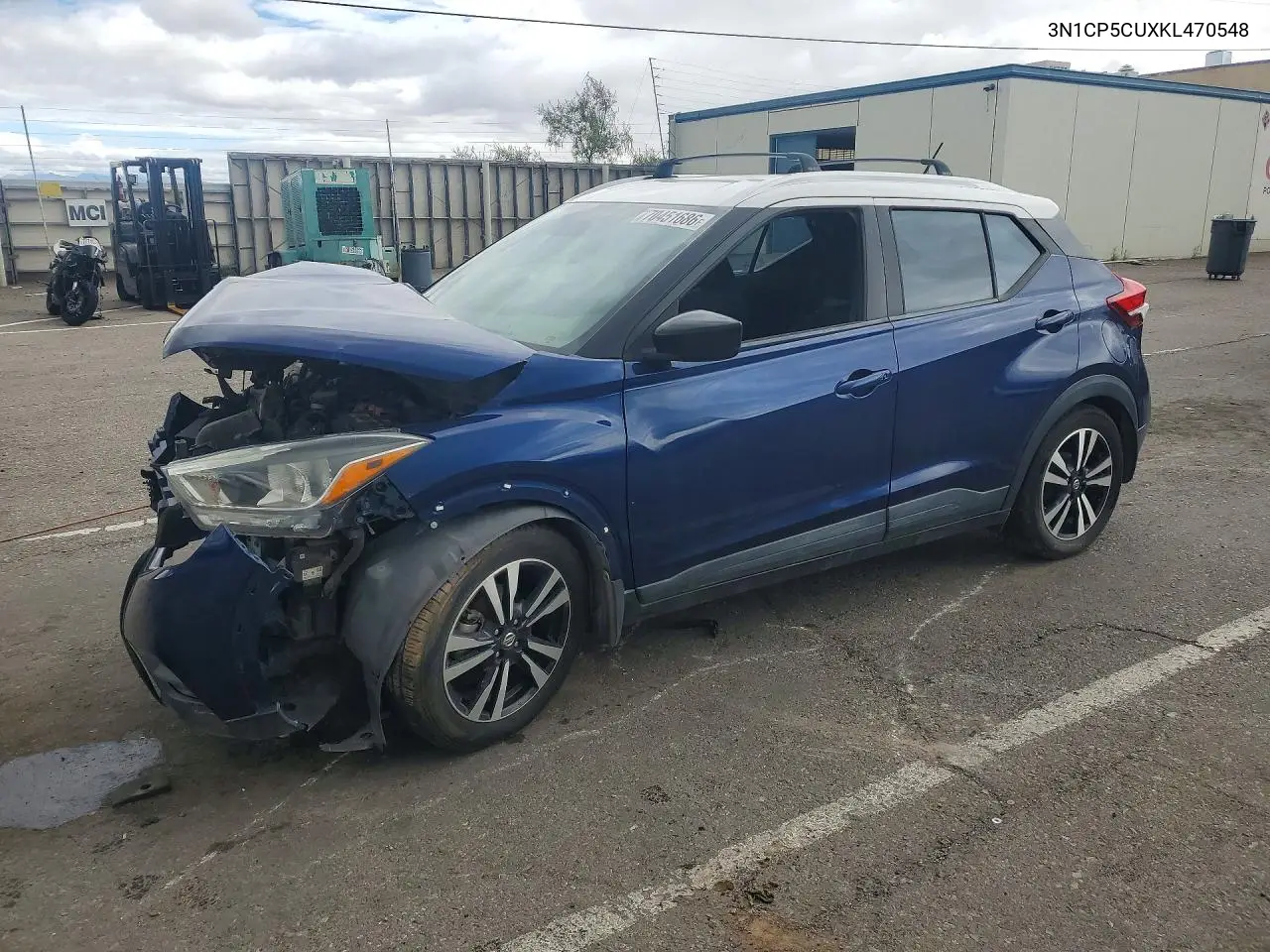 NISSAN KICKS 2019, VIN 3N1CP5CUXKL470548