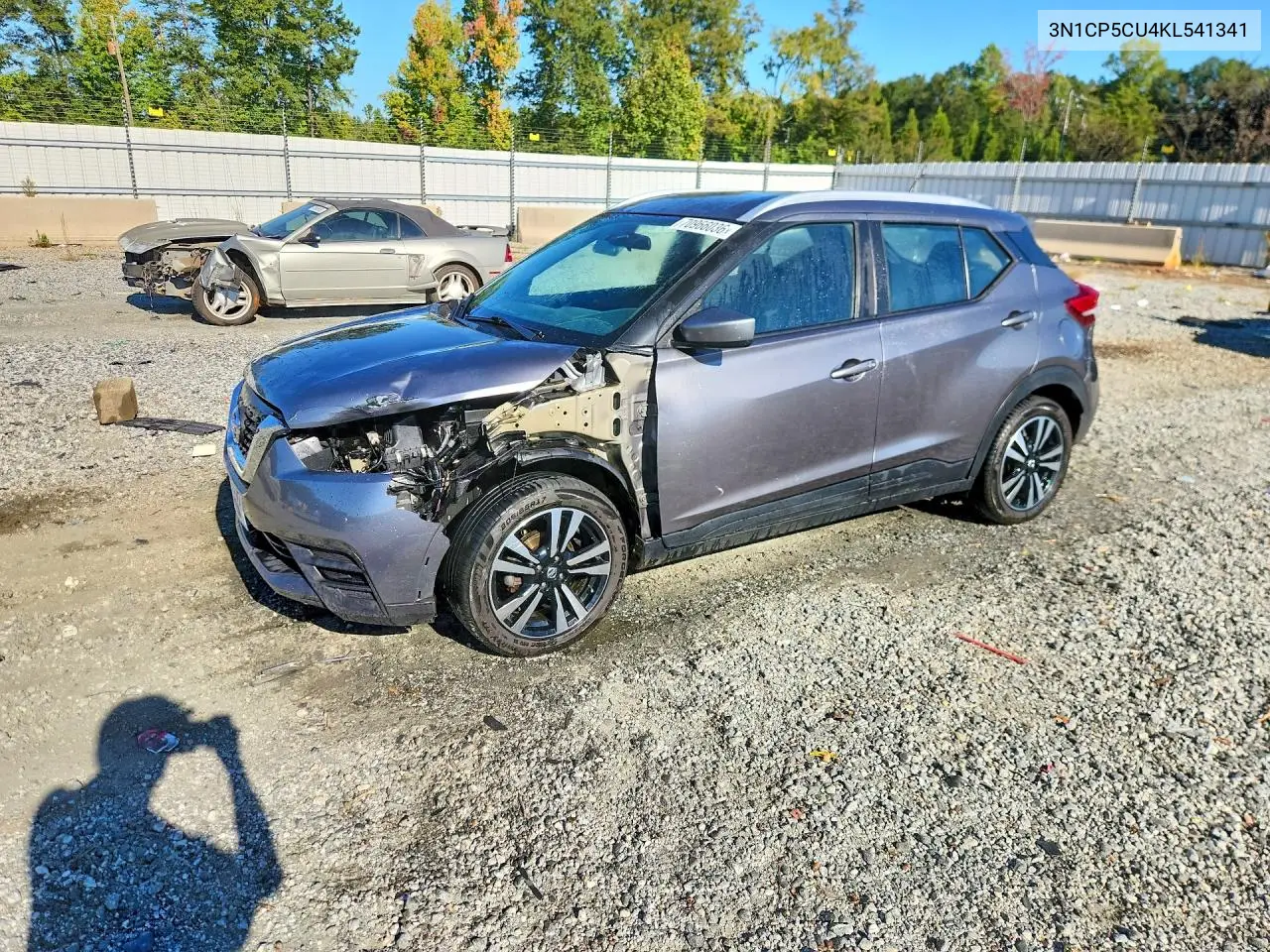 NISSAN KICKS 2019, VIN 3N1CP5CU4KL541341