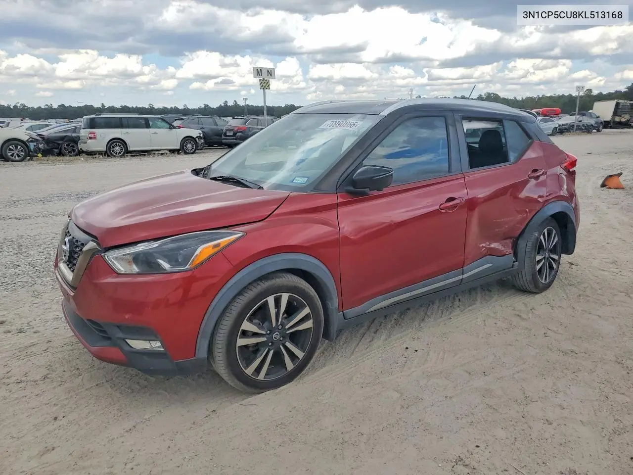 NISSAN KICKS 2019, VIN 3N1CP5CU8KL513168