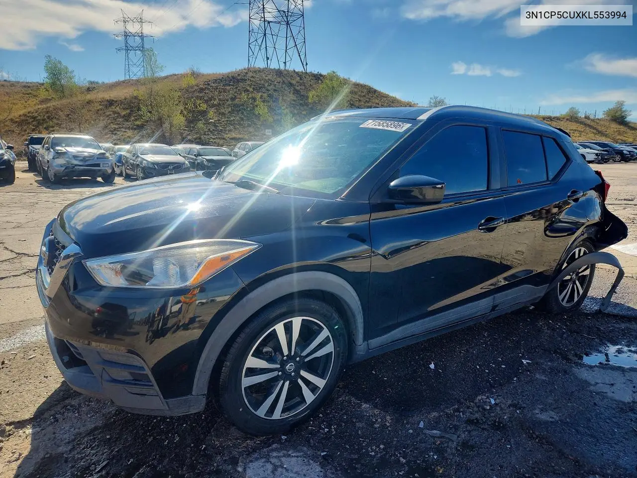 NISSAN KICKS 2019, VIN 3N1CP5CUXKL553994