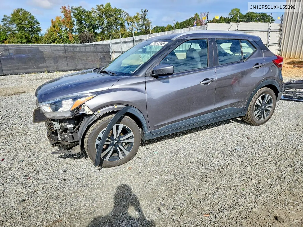 NISSAN KICKS 2019, VIN 3N1CP5CUXKL553901