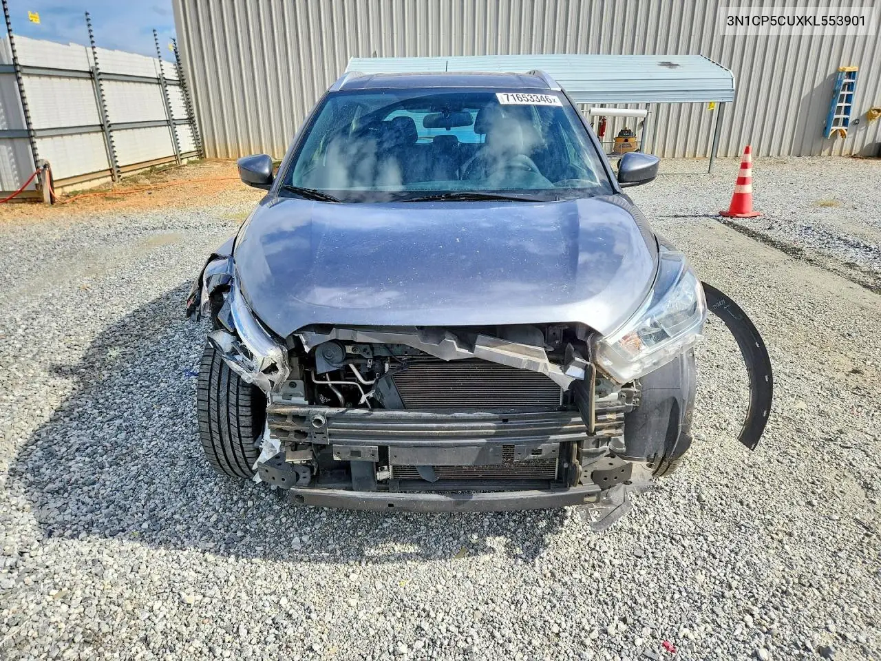 2019 NISSAN KICKS VIN 3N1CP5CUXKL553901 — фото 5