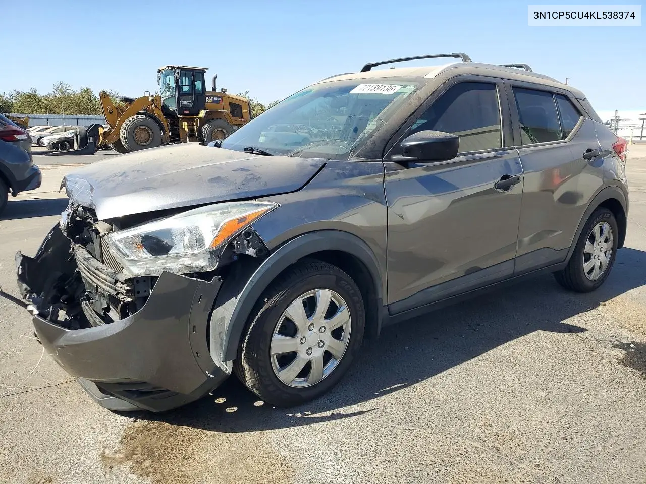 NISSAN KICKS 2019, VIN 3N1CP5CU4KL538374