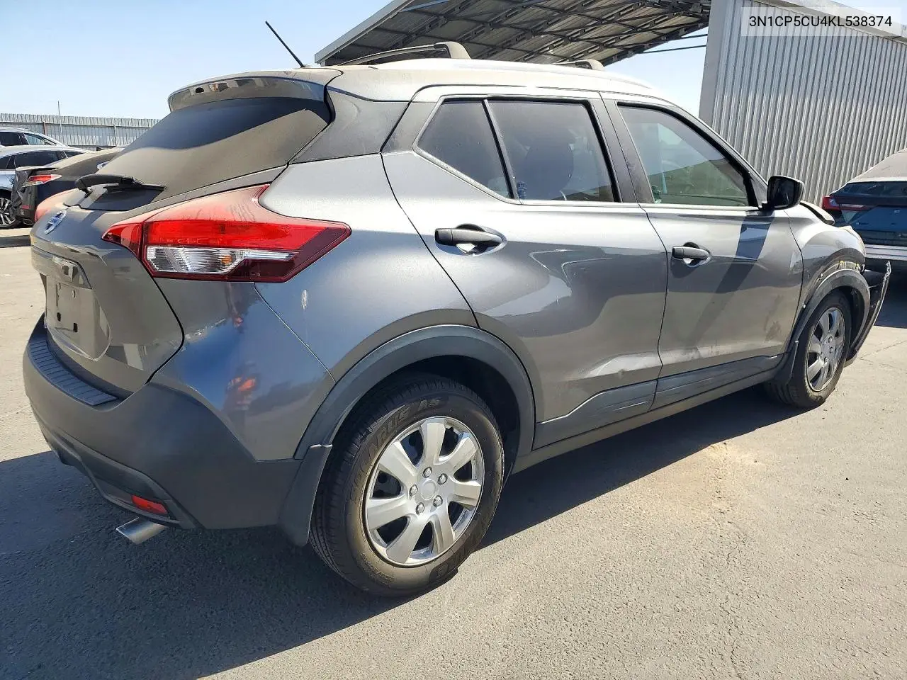 2019 NISSAN KICKS VIN 3N1CP5CU4KL538374 — фото 3