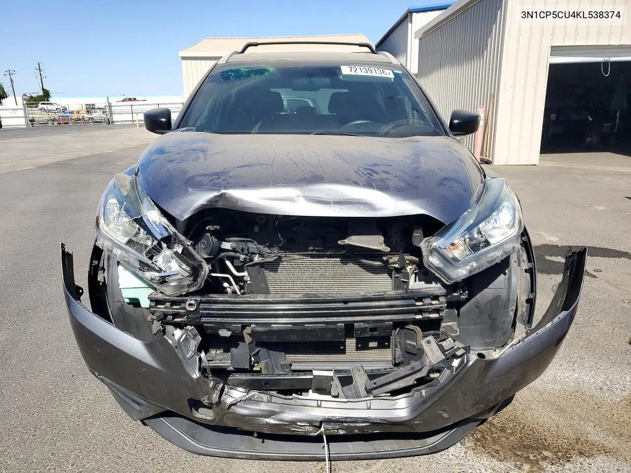 2019 NISSAN KICKS VIN 3N1CP5CU4KL538374 — фото 5