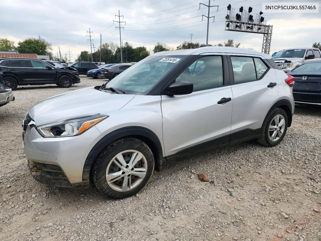 NISSAN KICKS 2019, VIN 3N1CP5CU3KL557465