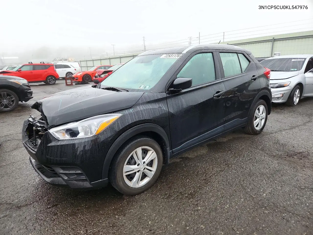 NISSAN KICKS 2019, VIN 3N1CP5CU0KL547976