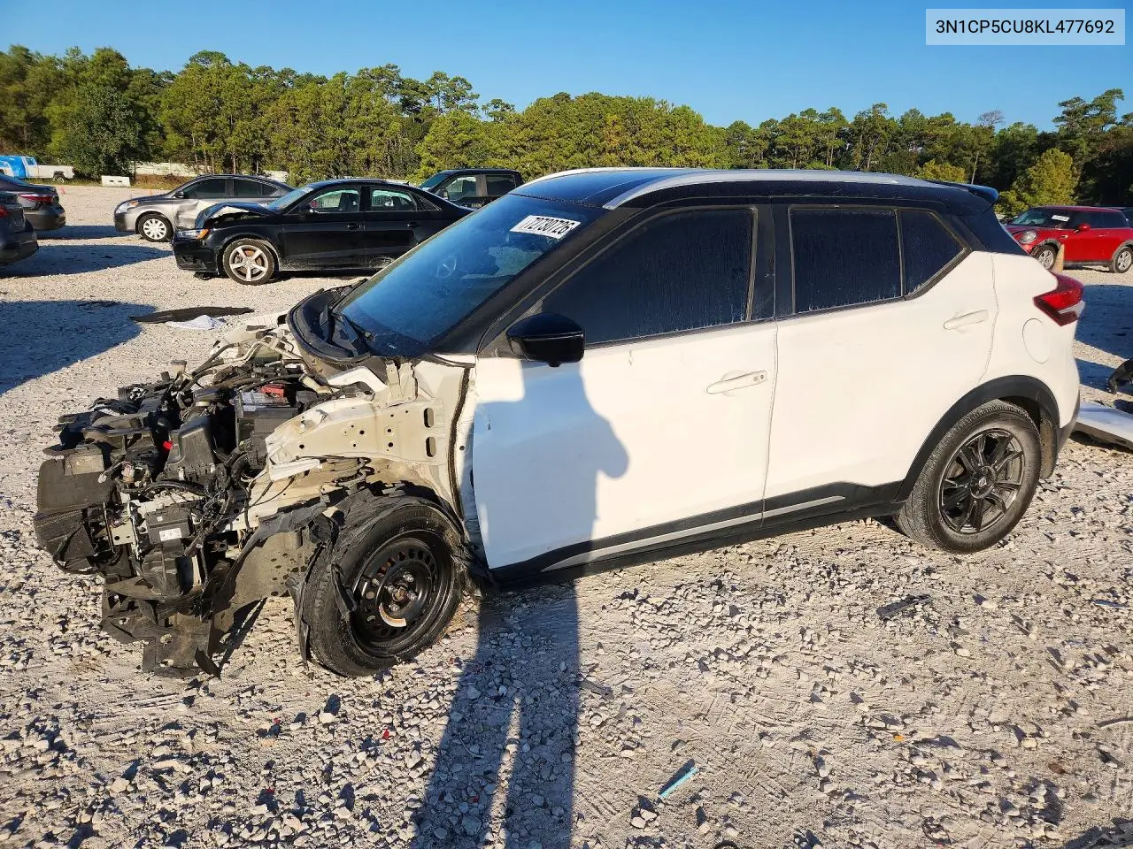 NISSAN KICKS 2019, VIN 3N1CP5CU8KL477692