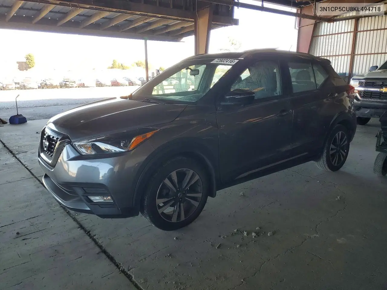 NISSAN KICKS 2019, VIN 3N1CP5CU8KL494718