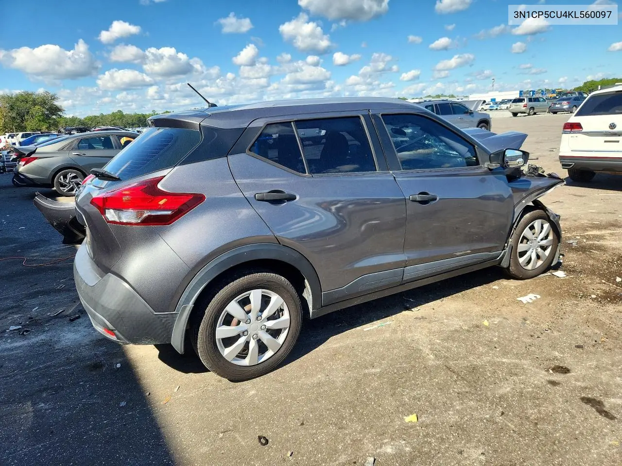 2019 NISSAN KICKS VIN 3N1CP5CU4KL560097 — фото 3