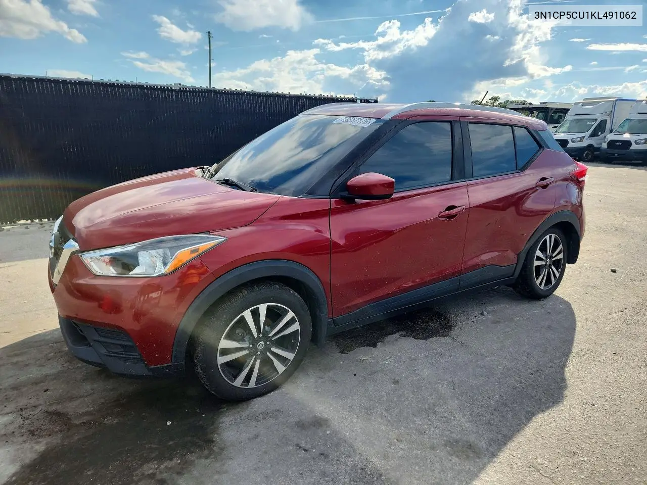 NISSAN KICKS 2019, VIN 3N1CP5CU1KL491062