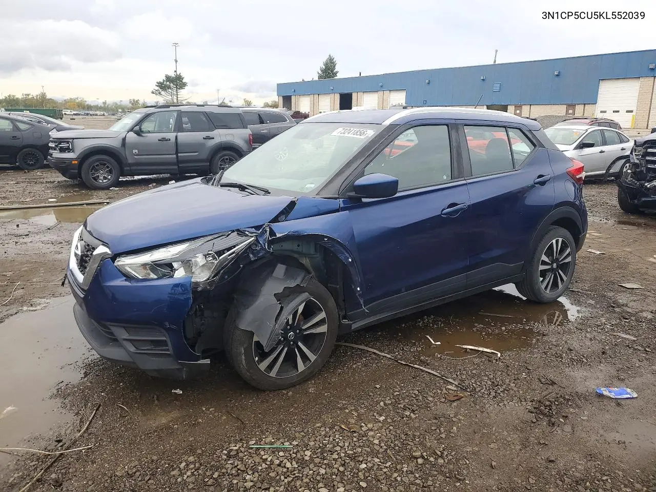 NISSAN KICKS 2019, VIN 3N1CP5CU5KL552039