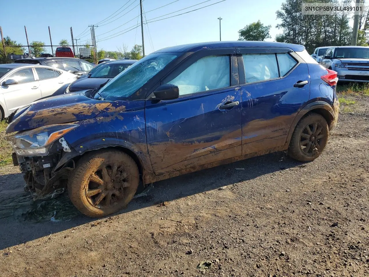NISSAN KICKS 2020, VIN 3N1CP5BV3LL489101