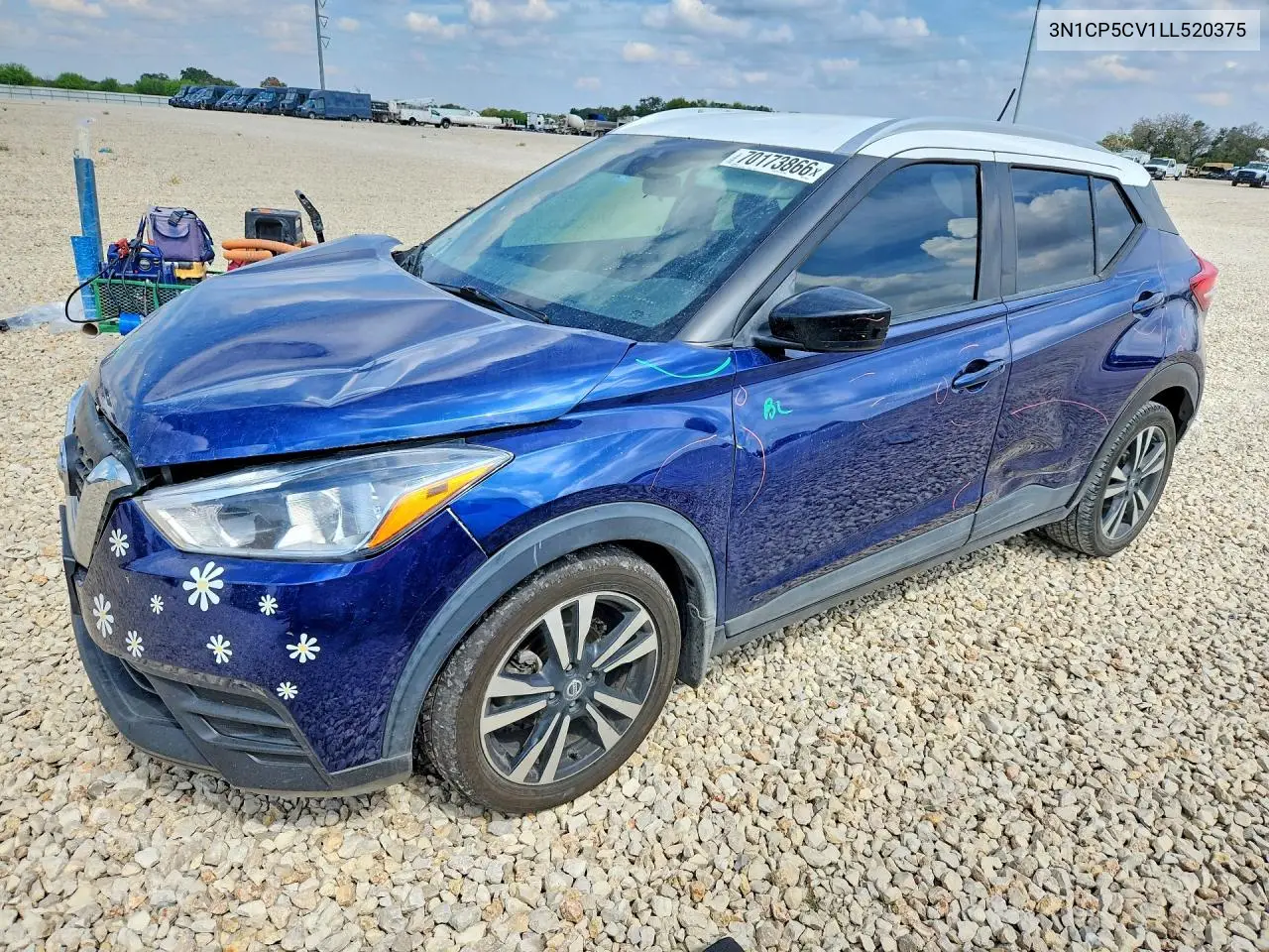 NISSAN KICKS 2020, VIN 3N1CP5CV1LL520375