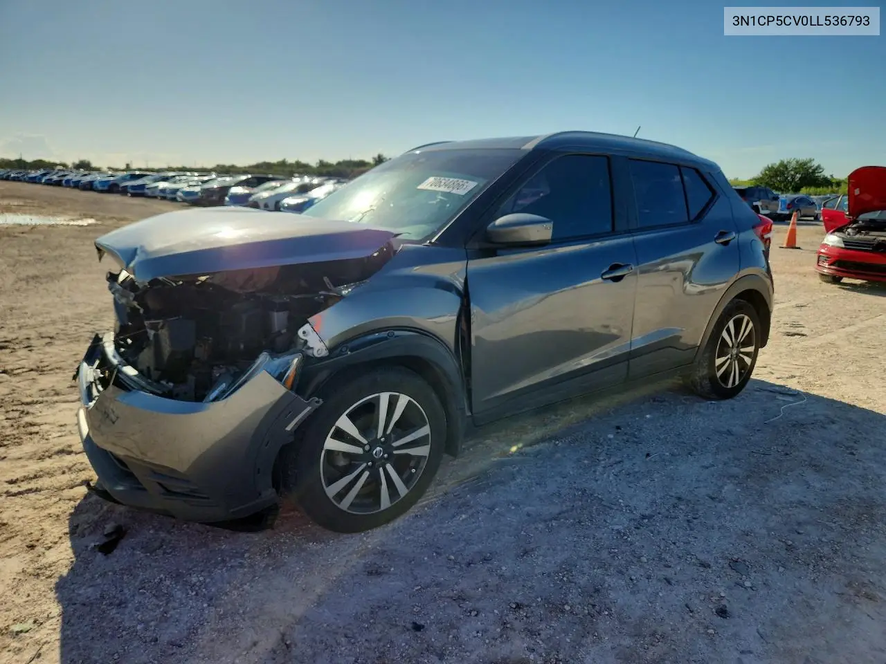 NISSAN KICKS 2020, VIN 3N1CP5CV0LL536793