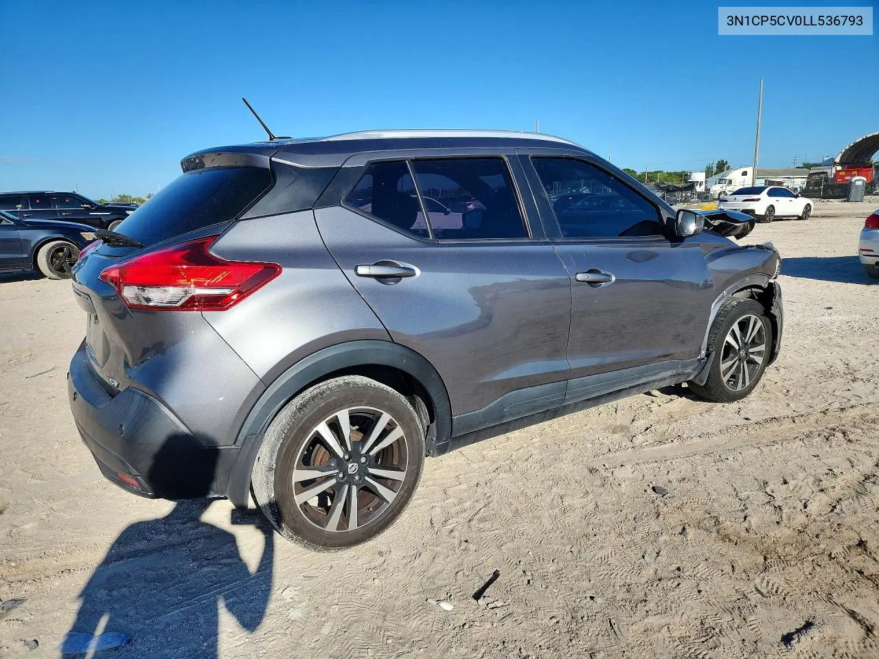 2020 NISSAN KICKS VIN 3N1CP5CV0LL536793 — фото 3