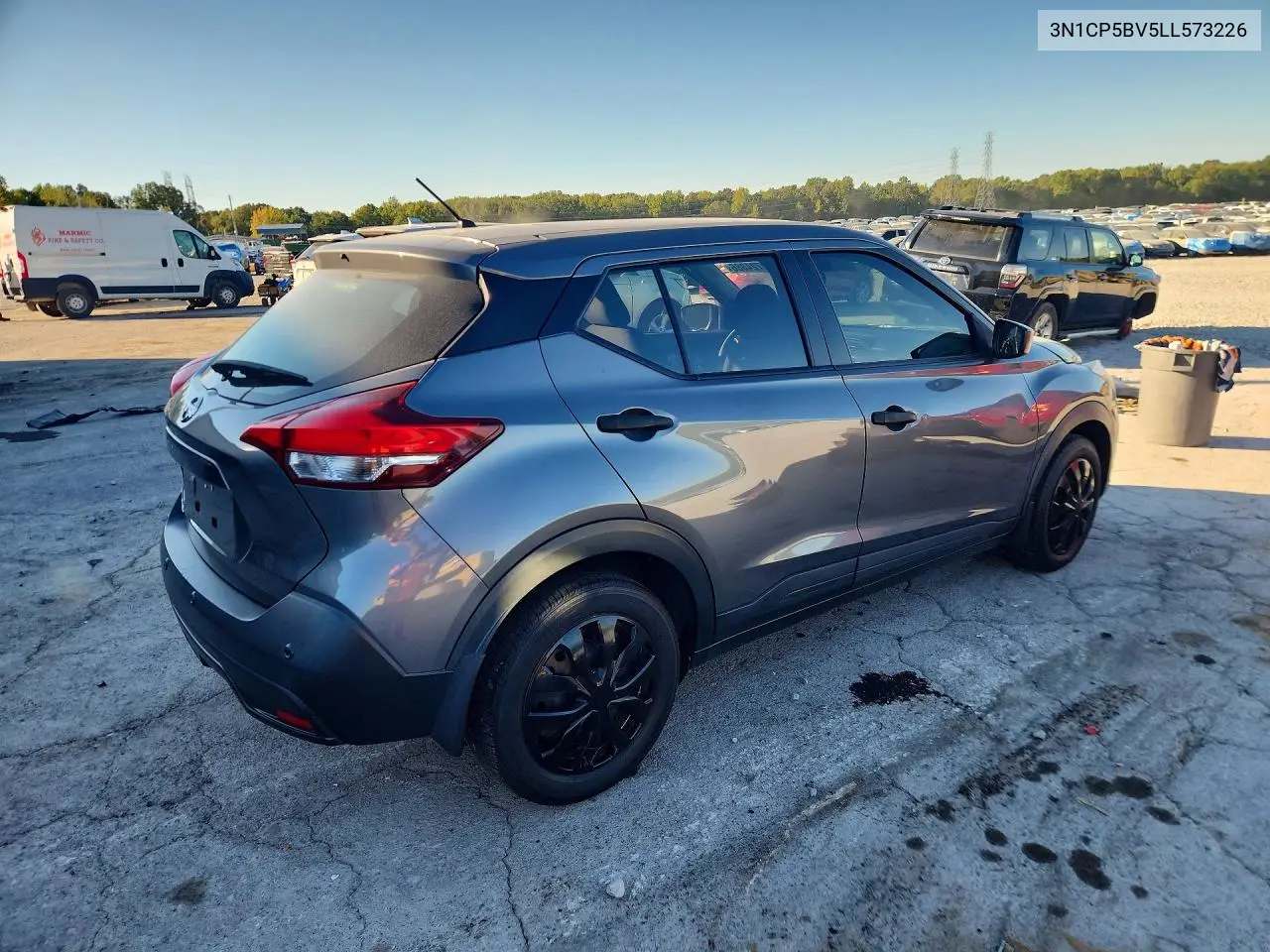 2020 NISSAN KICKS VIN 3N1CP5BV5LL573226 — фото 3