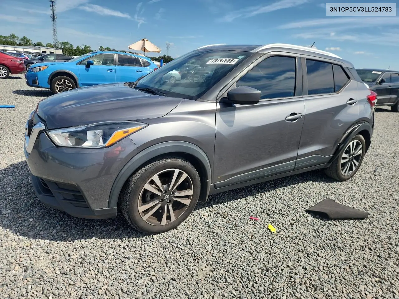 NISSAN KICKS 2020, VIN 3N1CP5CV3LL524783
