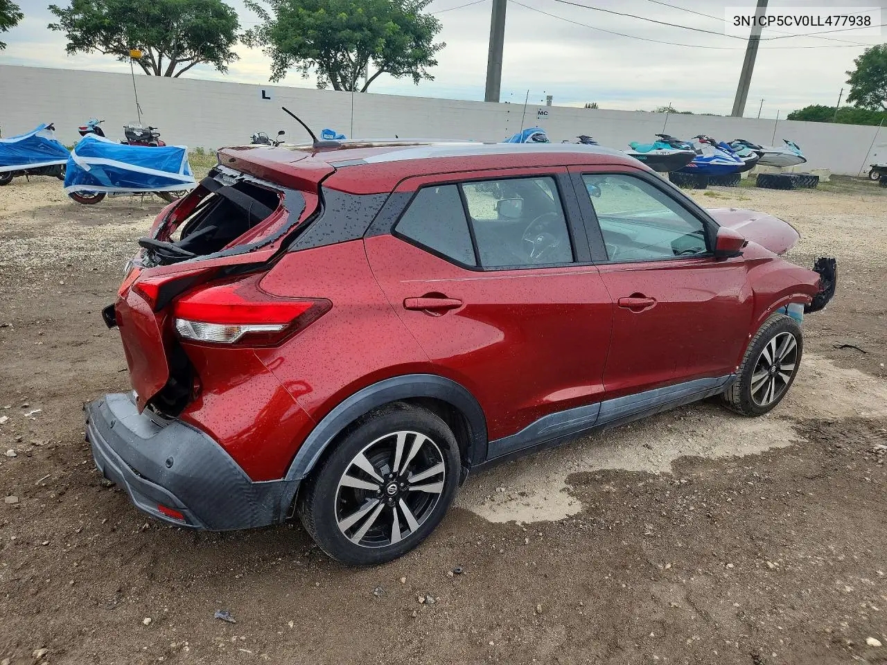 2020 NISSAN KICKS VIN 3N1CP5CV0LL477938 — фото 3
