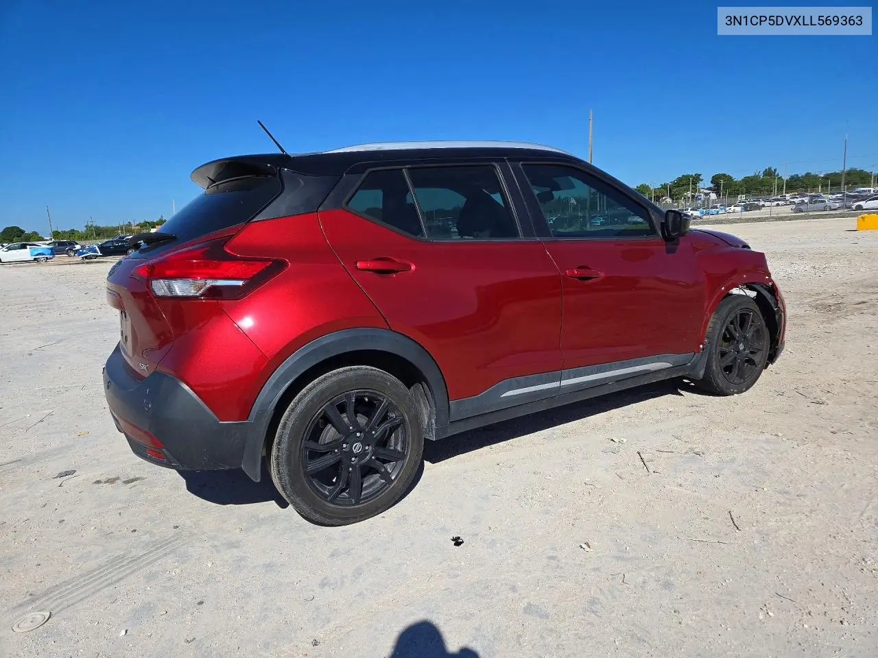 2020 NISSAN KICKS VIN 3N1CP5DVXLL569363 — фото 3