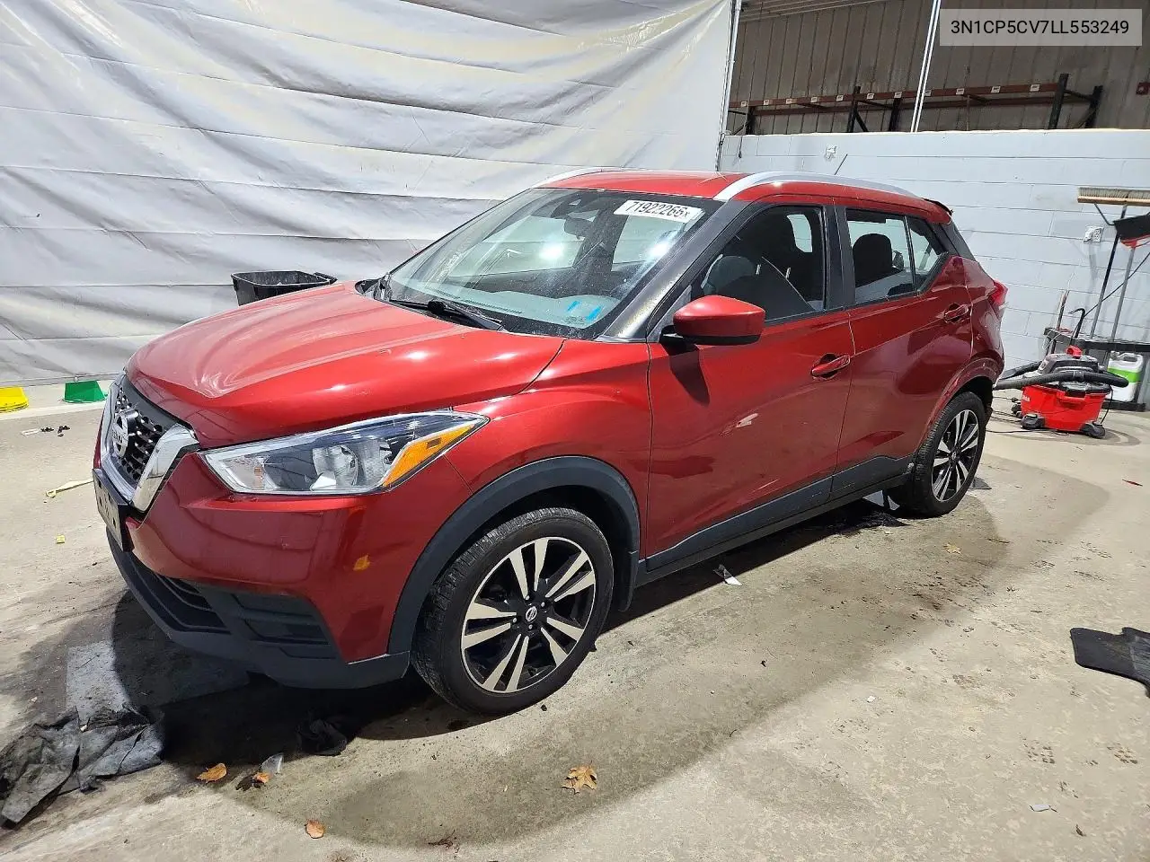 NISSAN KICKS 2020, VIN 3N1CP5CV7LL553249