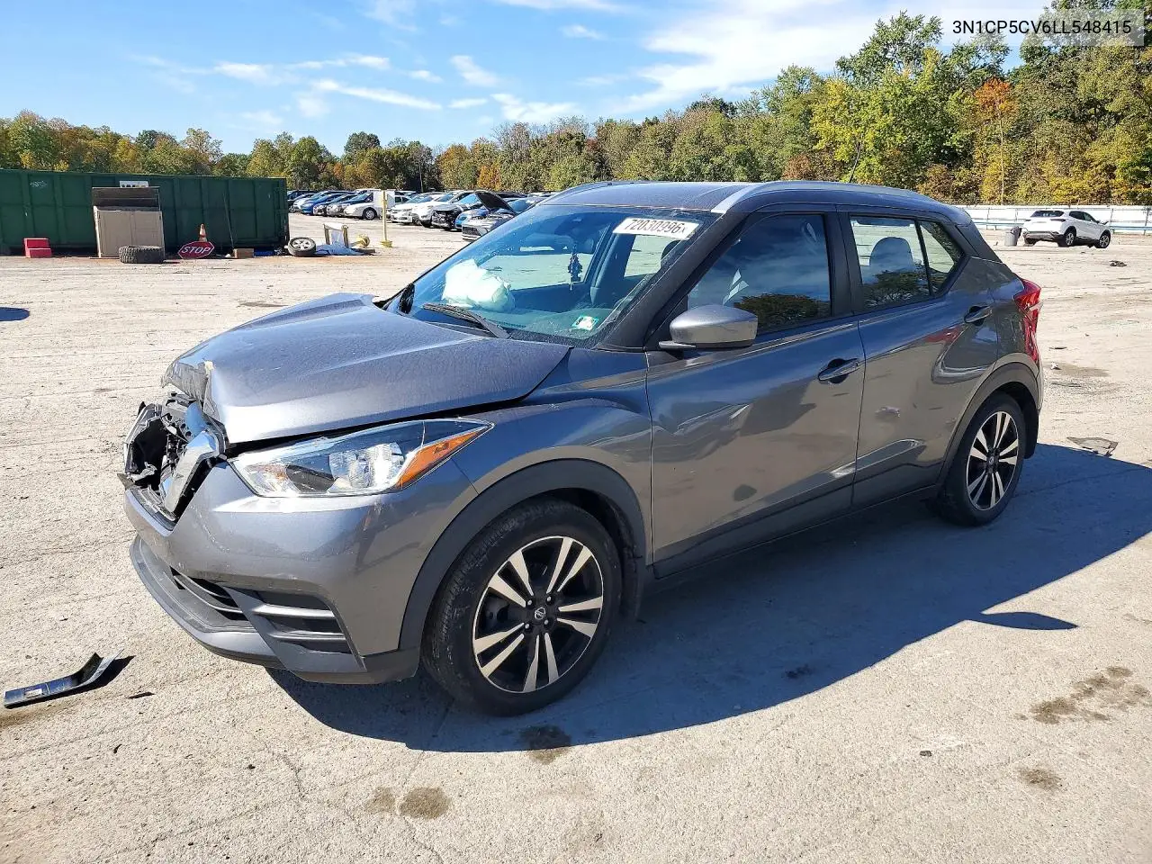 NISSAN KICKS 2020, VIN 3N1CP5CV6LL548415