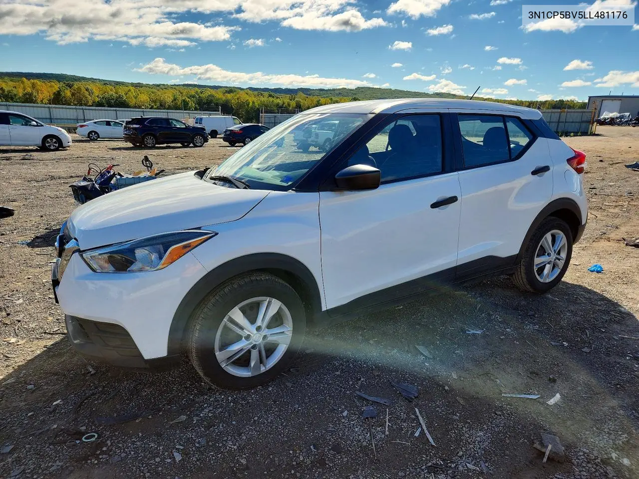 NISSAN KICKS 2020, VIN 3N1CP5BV5LL481176