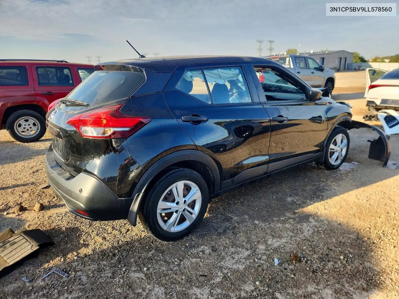 2020 NISSAN KICKS VIN 3N1CP5BV9LL578560 — фото 3