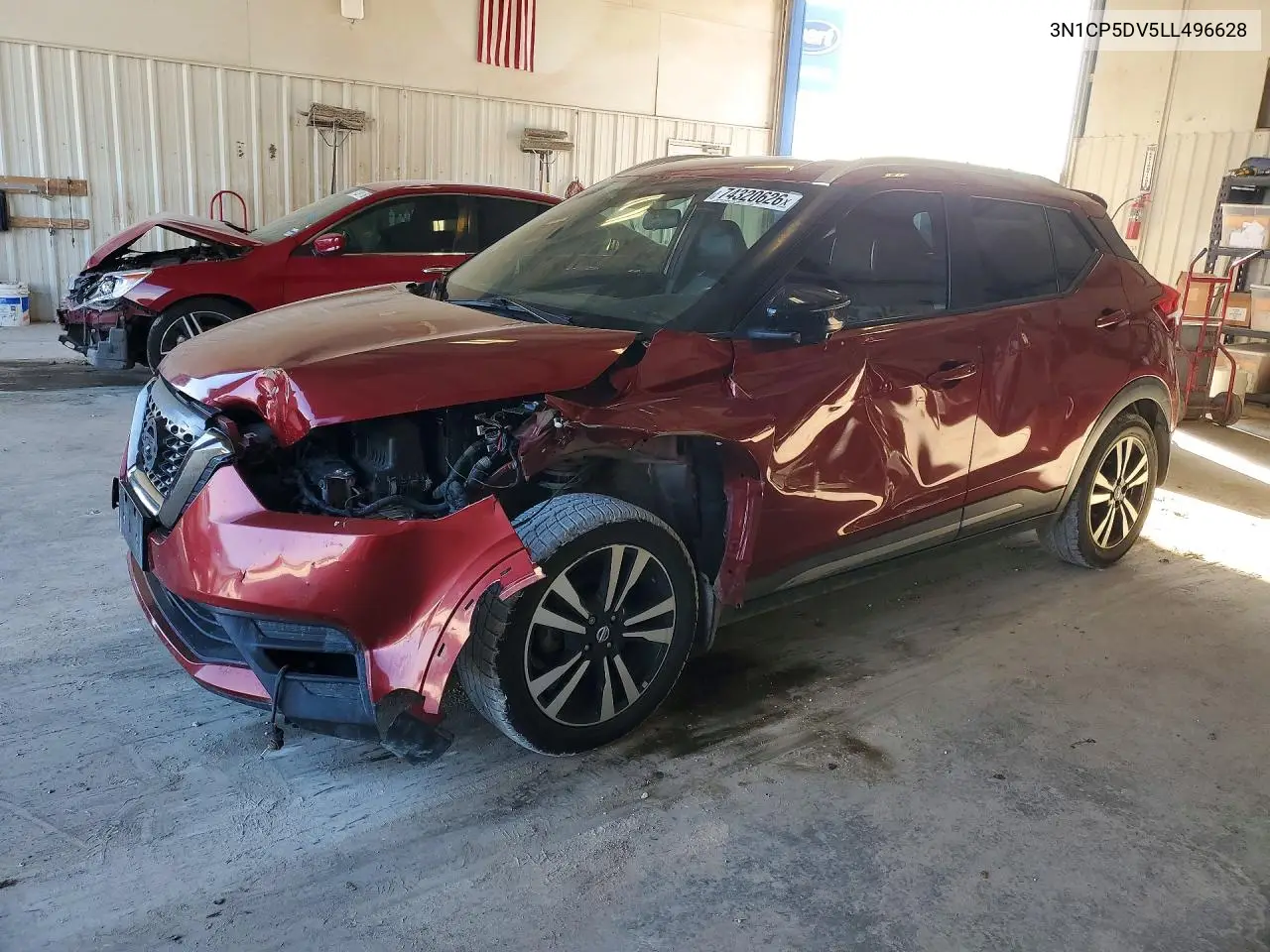NISSAN KICKS 2020, VIN 3N1CP5DV5LL496628
