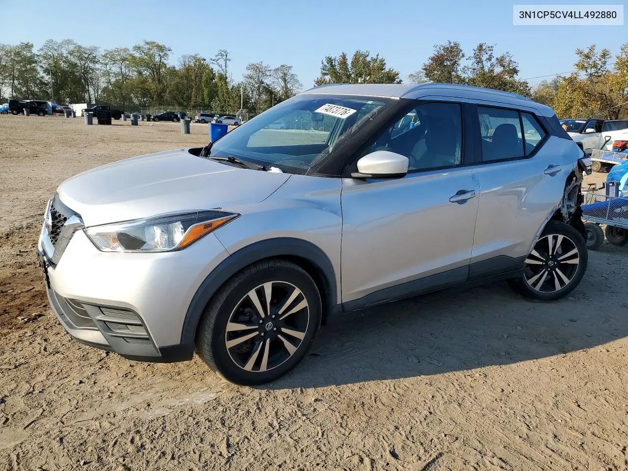 NISSAN KICKS 2020, VIN 3N1CP5CV4LL492880