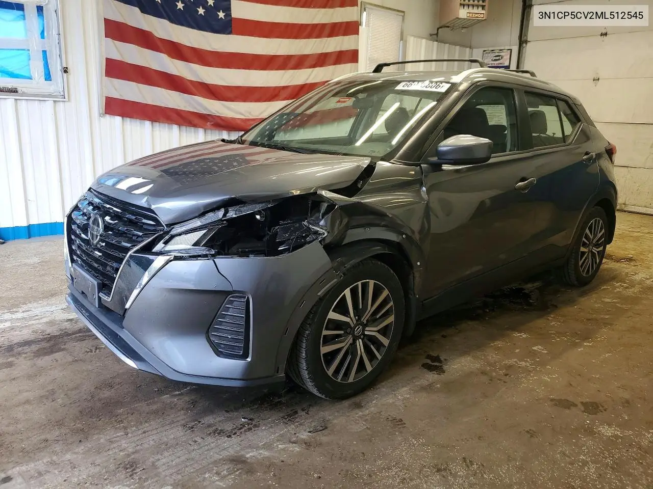 NISSAN KICKS 2021, VIN 3N1CP5CV2ML512545