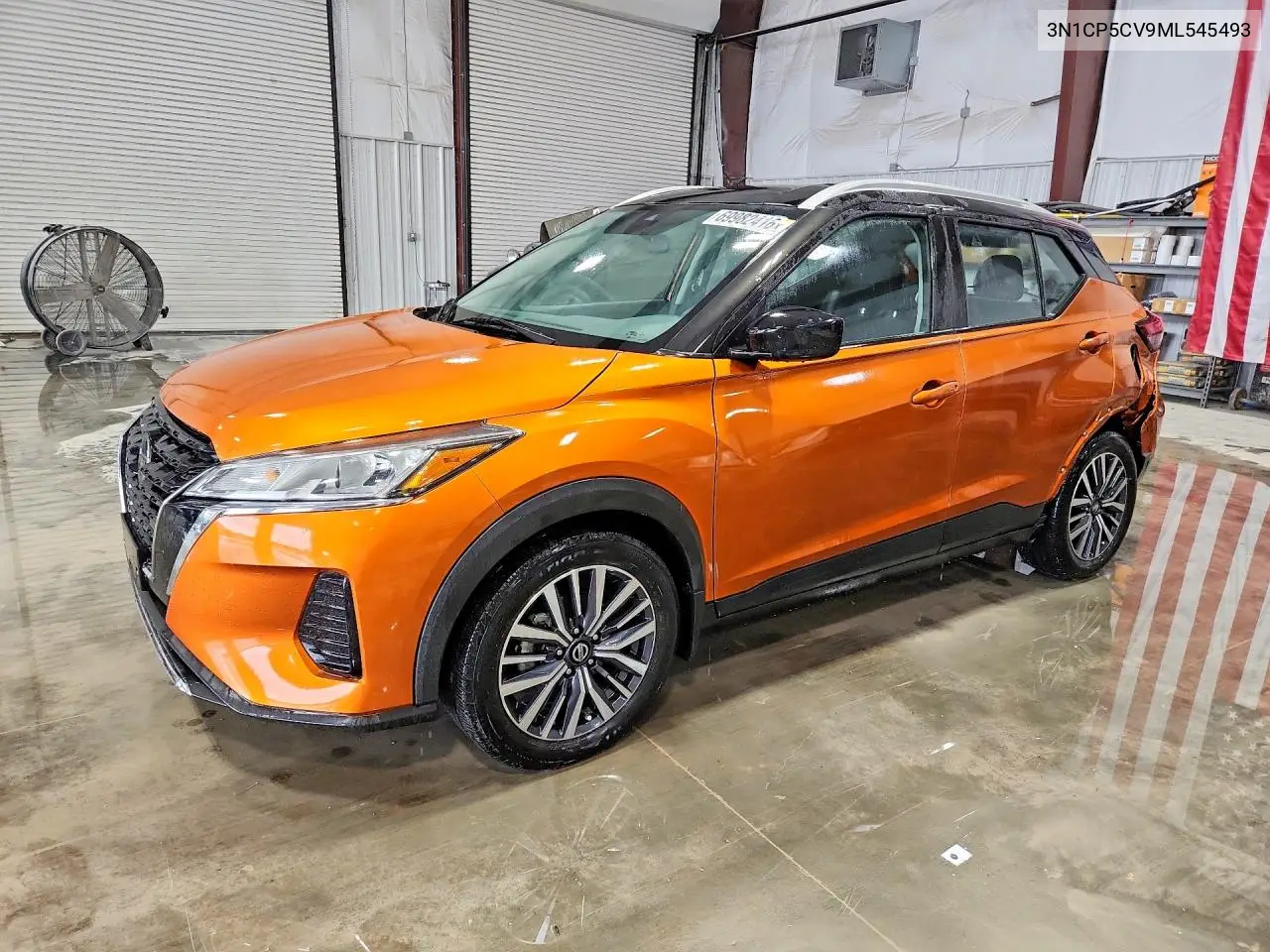 NISSAN KICKS 2021, VIN 3N1CP5CV9ML545493