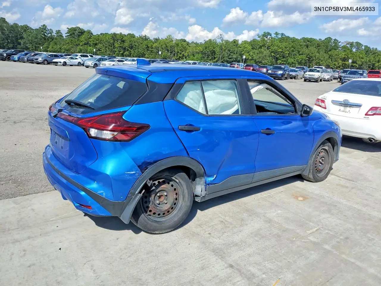 2021 NISSAN KICKS VIN 3N1CP5BV3ML465933 — фото 3
