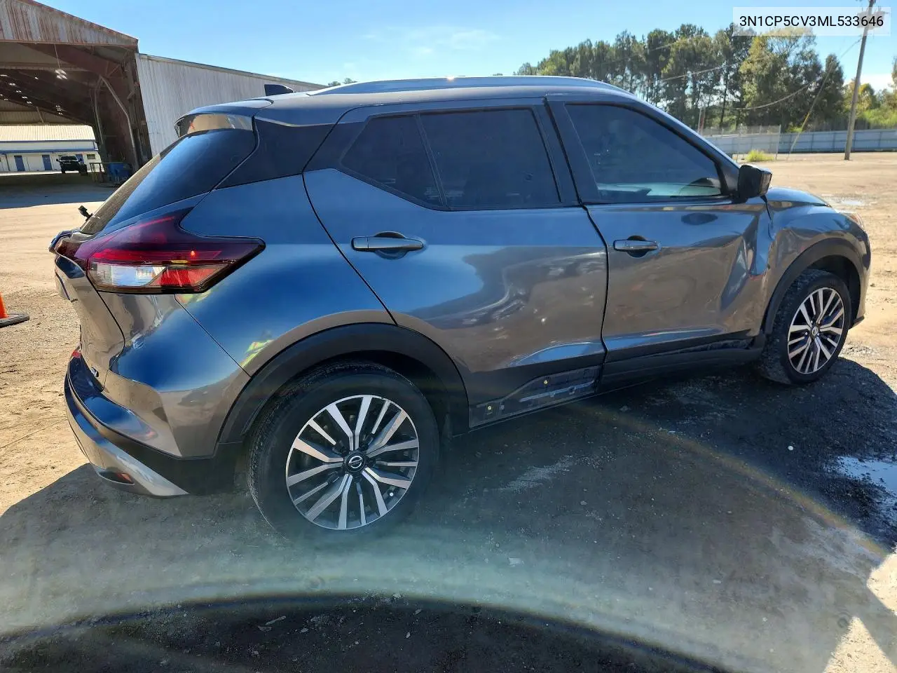 2021 NISSAN KICKS VIN 3N1CP5CV3ML533646 — фото 3