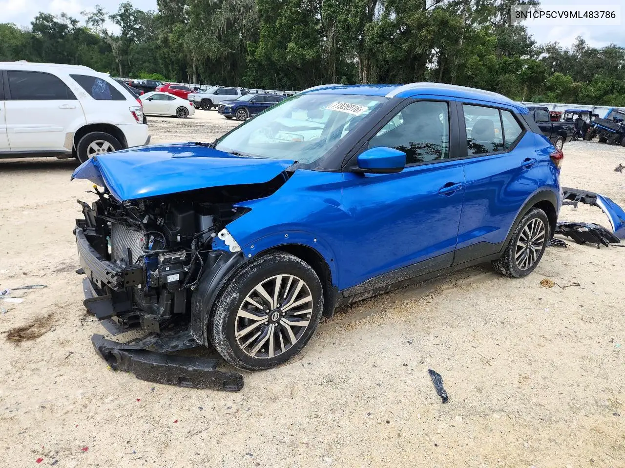 NISSAN KICKS 2021, VIN 3N1CP5CV9ML483786