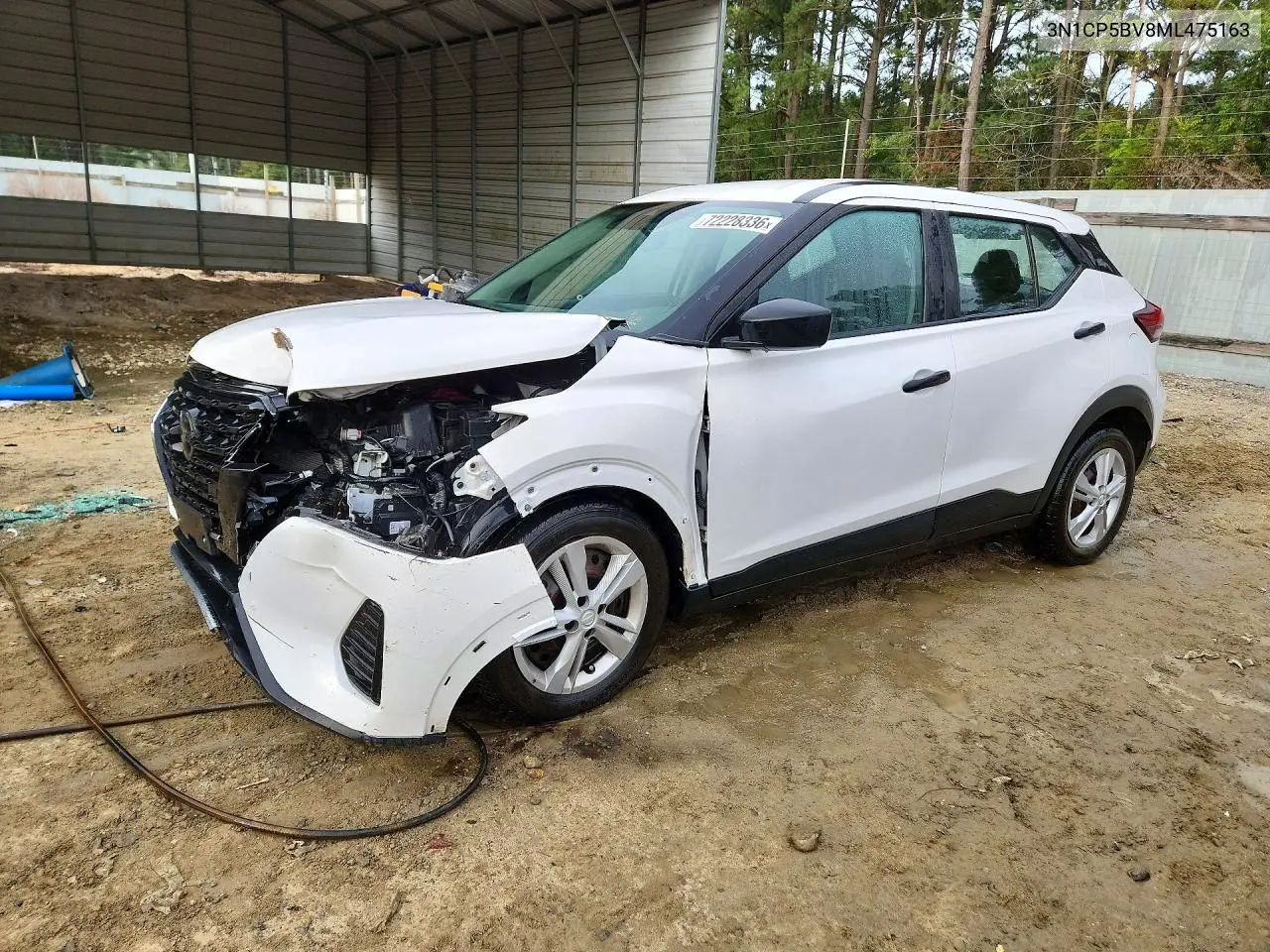 NISSAN KICKS 2021, VIN 3N1CP5BV8ML475163