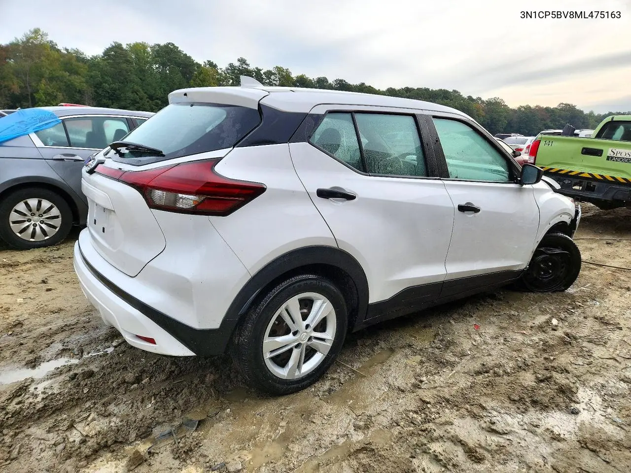 2021 NISSAN KICKS VIN 3N1CP5BV8ML475163 — фото 3