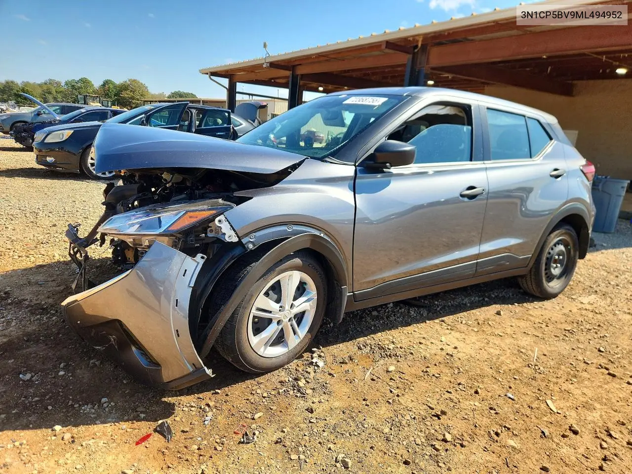 NISSAN KICKS 2021, VIN 3N1CP5BV9ML494952