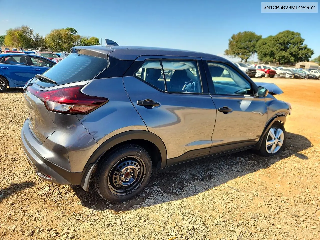 2021 NISSAN KICKS VIN 3N1CP5BV9ML494952 — фото 3