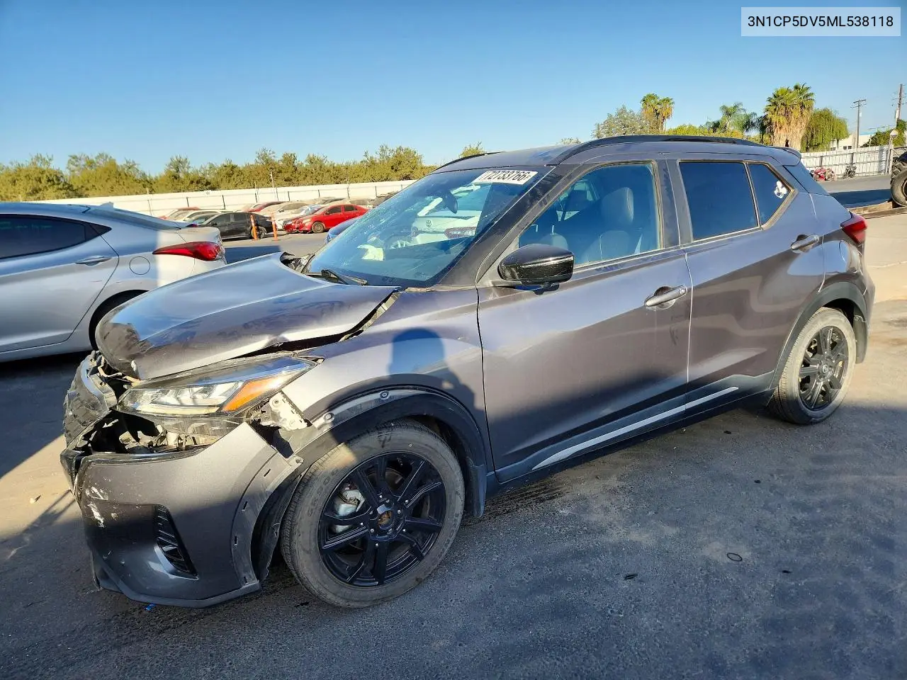 NISSAN KICKS 2021, VIN 3N1CP5DV5ML538118
